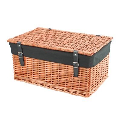 KT128B - 20 Inch Split Willow Hamper & Black Liner