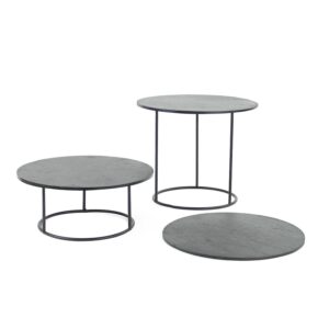 KT602 - Round Metal Display Riser Set - Slate Boards