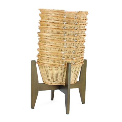 KT713 - 10 Shopping Baskets & Stand - Light