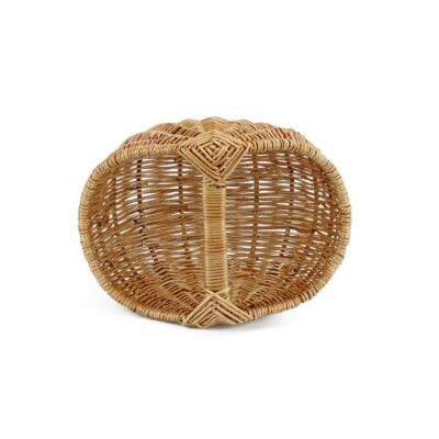 LG035 - Small Rounded Wicker Trug - Top View