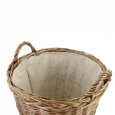 LG041 - Lined Wicker Storage Basket - Top Detail