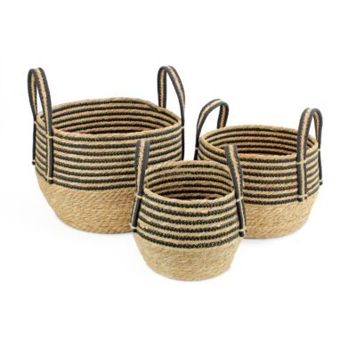 LG061 - Set of 3 Seagrass Storage Baskets