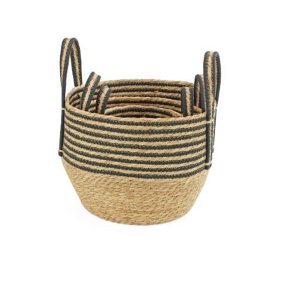 LG061 - Set of 3 Seagrass Storage Baskets