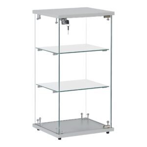 R2505S Tall Counter Top Showcase - Silver - Front Right View