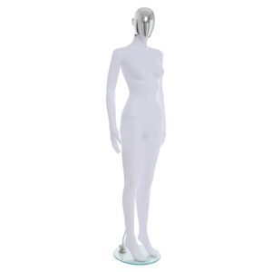 R355CH - Ladies Mannequin with Chrome Head - Front Right View