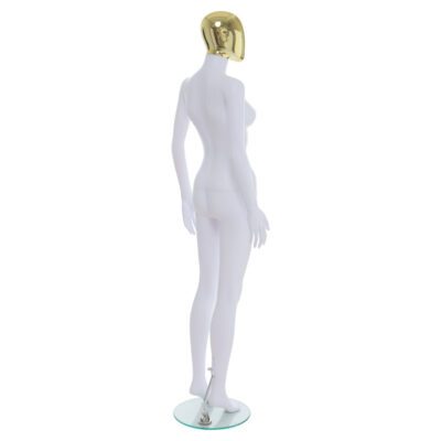 R355GD - Ladies Mannequin with Gold Head - Back Left View