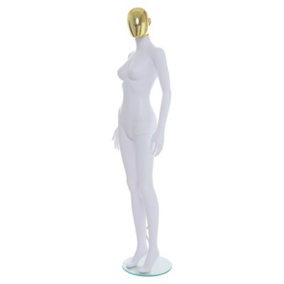 R355GD - Ladies Mannequin with Gold Head - Front Left View